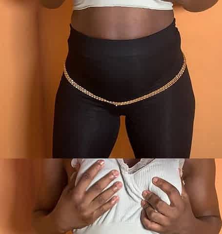 Sexy African Ebony with Chocolate Skin Standing Fuck