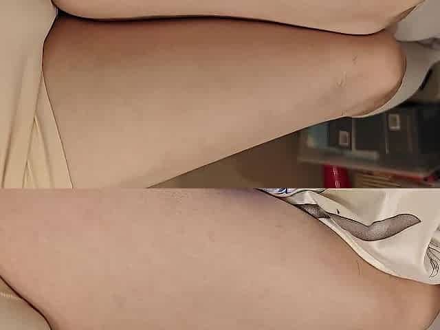 Femboy torments with body and breath
