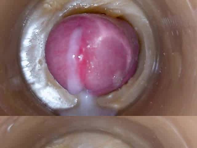 Massive ejaculatory dose of semen in Vagina Toy ASMR