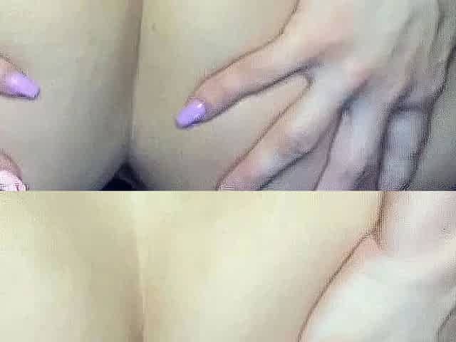 Cute amateur brunette naughty in solo jerking show on camera