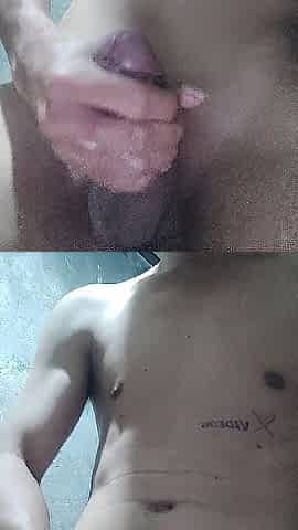 Tiny Hunk Masturbating