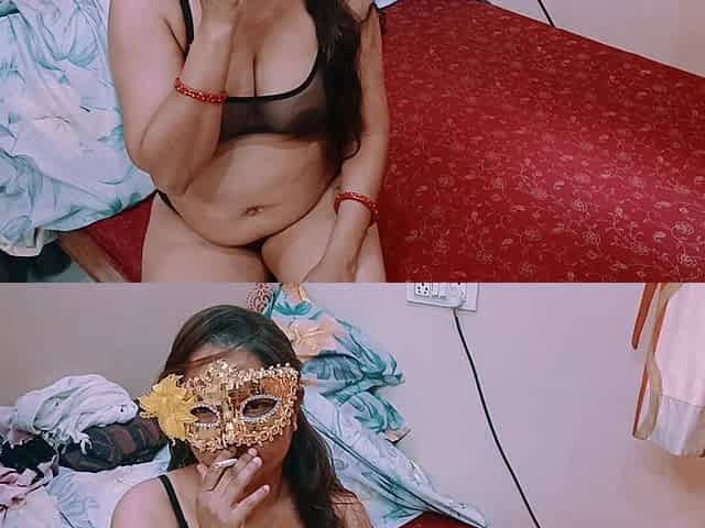 Love with the Maid, Big Tits Pressing, Smoking Cigarette and Having Sex