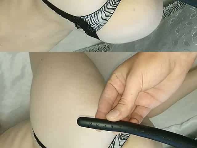 Anal Intruder...Measuring Her Constricted Butt by LENGTHY Anal Plug