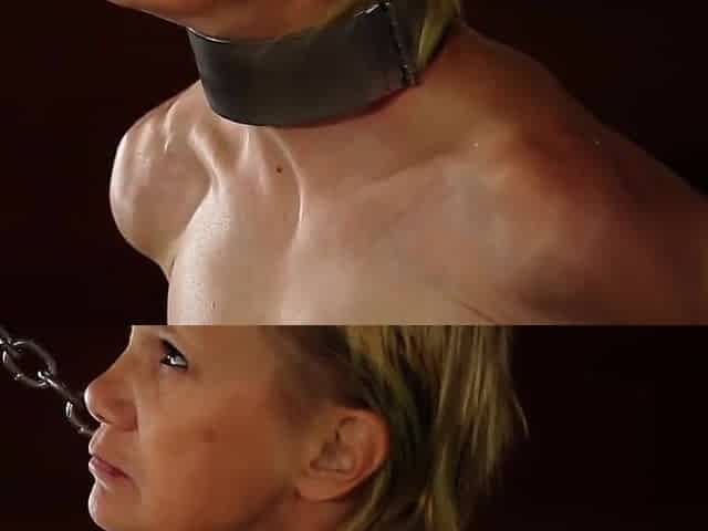 mature slave in flogging.