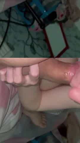 Girlfriend giving me a blowjob