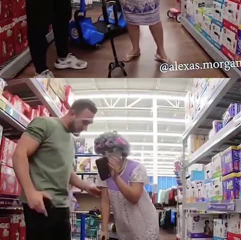 Thick Grandma Gets Piped In Walmart