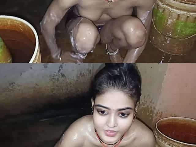 Desi Taking a Shower