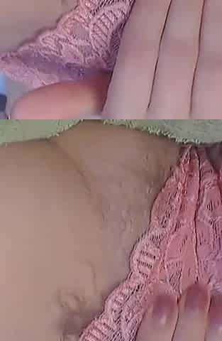 Hot MILF Fingering Her Hairy Pussy