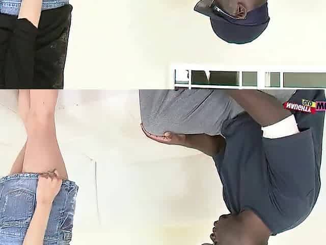 Lascivious blond mother i'd like to fuck cheats on her hubby with energetic ebony dude with a big member