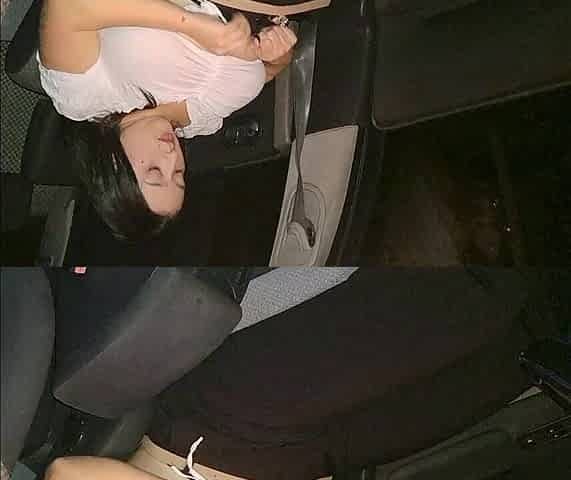 A businesswoman mother was caught masturbating outdoors in a car