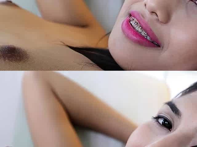 Bitchy thai ladyboy gets booty and mouth gangbanged rough