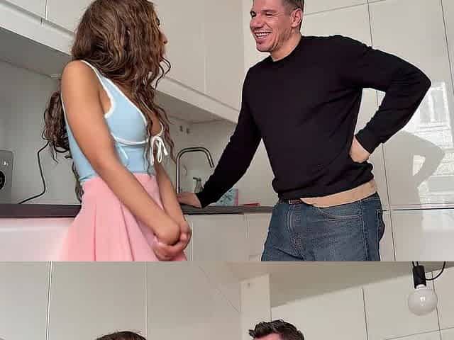 Neighbour gets fortunate with ebony girl