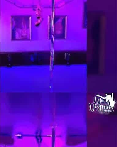 Destiny Mae - Working that Massive Oval Office Stripper Pole Greater quantity and Greater quantity