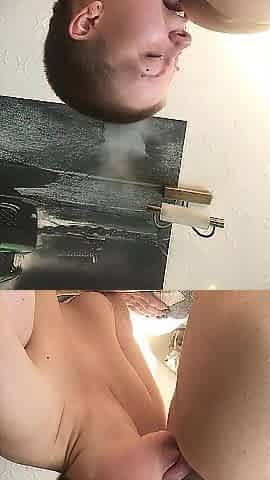 THIS BABE'S ASS DRILLING MY DISGUSTING ARSEHOLE ha-ha-ha