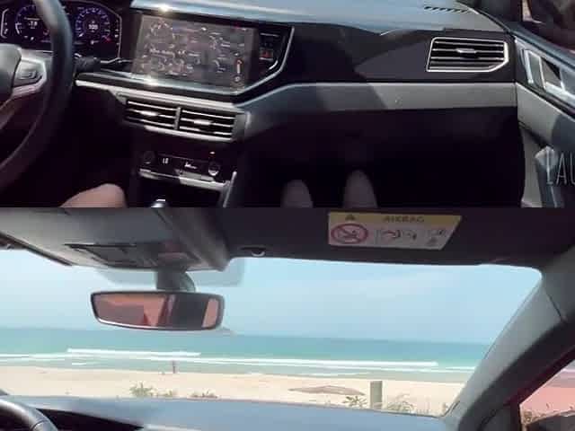I Made My Boyfriend Stop The Car In Front Of The Beach To Take A Nice Cumshot