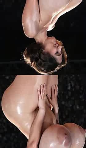 48 y.o. mama gets her huge udders glazed on stage in front of an audience (AI Generated)