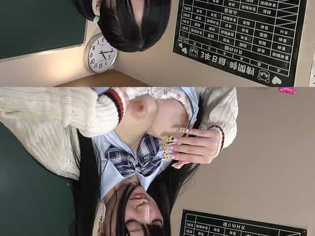 19-year-old Japanese Black Hair Beauty. Creampie Sex