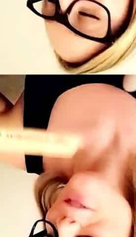 Hot amateur blonde blowjob in HD