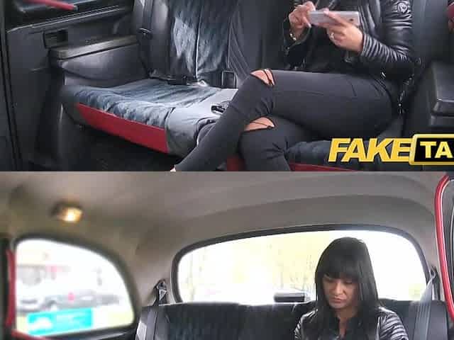 Fake Taxi Saucy hawt brunette hair loves Czech knob