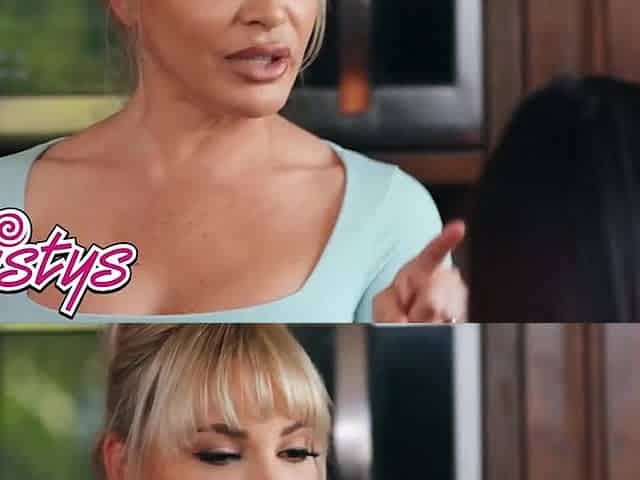 Stepmom Dana Dearmond doms lil oriental stepdaughter Vina Sky