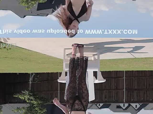 Maria Chechin - Takes Off Her Black Swimwear