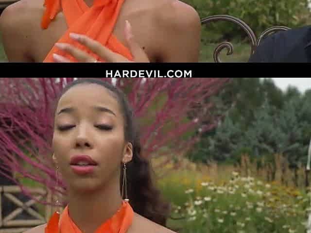 Lia Lin likes screwing Mike's large ebony dong!