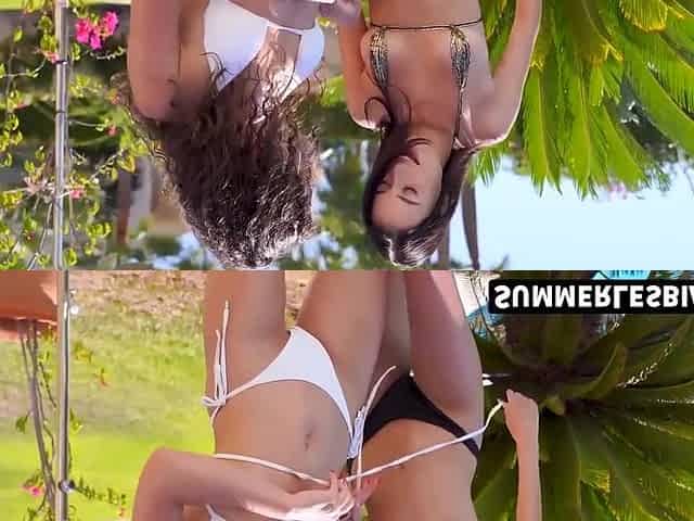 Sunny Day, Helina Dream And Milena Ray - Pool-side Tease: Lesbians Babes Helina & Milena - Girl On Girl Action In Pool
