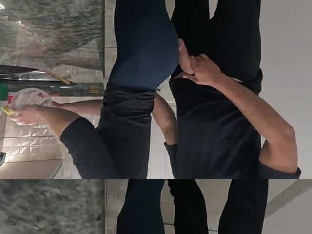 White Maid getting Cum in her Booty whilst Working in the Kitchen (FREE USE)
