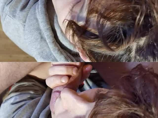 Blowjob in the Couch!! Turn off Your Xbox Honey Need Your Cum""