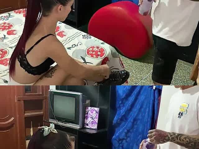 MI CLIENTE ME PIDE UN MASAJE CON LAST FELIZ EN SU CULO.