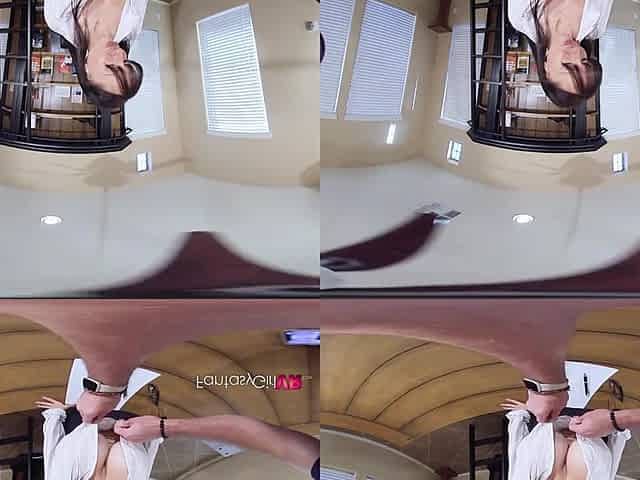 Busty hot cougar VR hot video