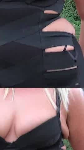 Curvaceous Blonde Slut Heads Down to the Woods to Become a Filthy Dogging Slut