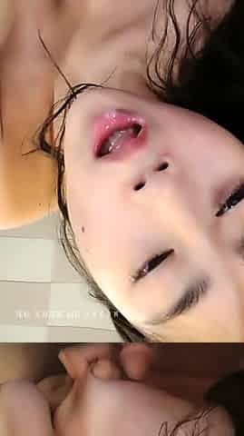 Amateur brunette Michelle with small tit