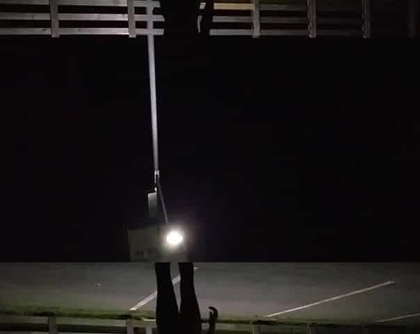 Public masturbation at night!