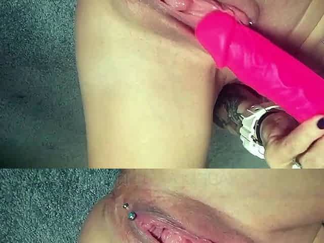 Close up anal toying