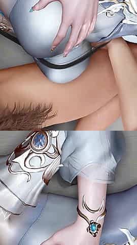 3D Super Sexy Cosplay Model Naked Wearing Sexy Dress Got Fucked