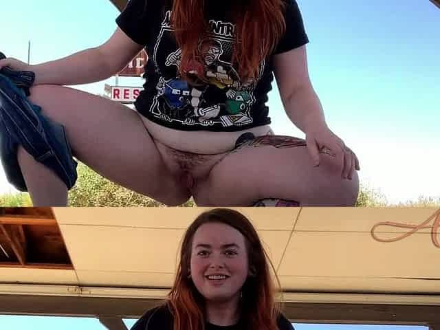 Redhead Teen Outdoor Masturbation