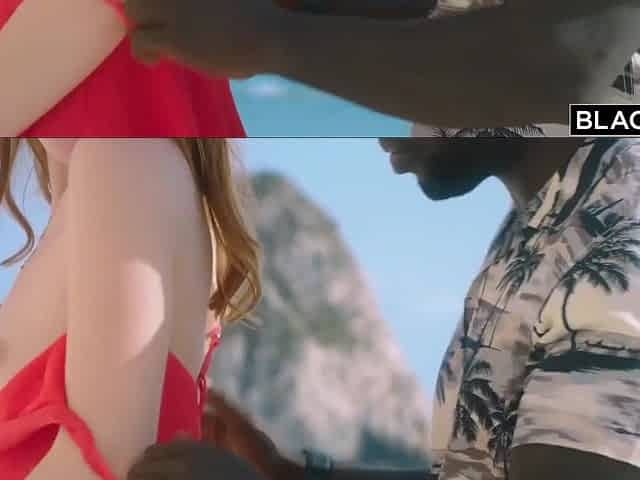 Jia Lissa: Redhead's Beachside Black Encounter