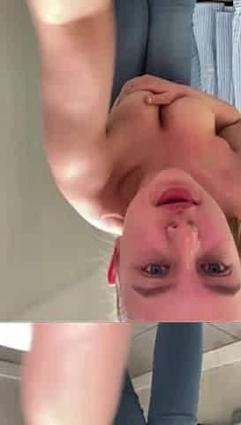 Hard screwing in public fitting room