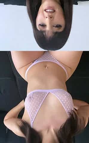 Amateur webcam slut shows tit on cam