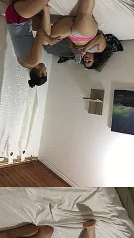 Real lesbian babes sucking every other's bazookas and rubbing their vaginas