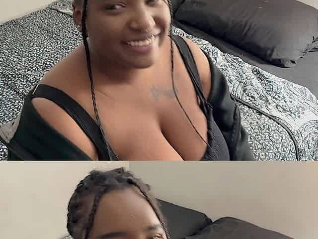Plus Size Ebony Angel 1st Time on Movie scene (Creampie)