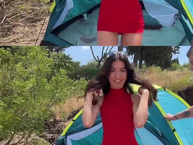 Husband Shares Wife With Big Dicked Guys For Outdoor Group Sex - Katty West