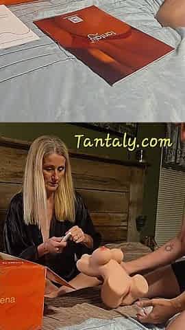 Hot Blonde MILF Uses a Tantaly Sex Doll on a Huge Cock