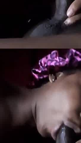 Indecent concupiscent baby sucking ebony dong