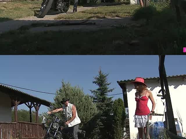 Penis hungry brunette hair gets anally banged outdoors