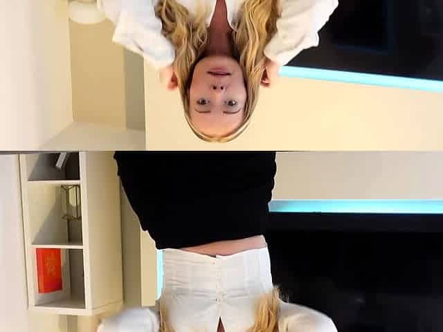 Natural busty blonde blowjob and banging POV