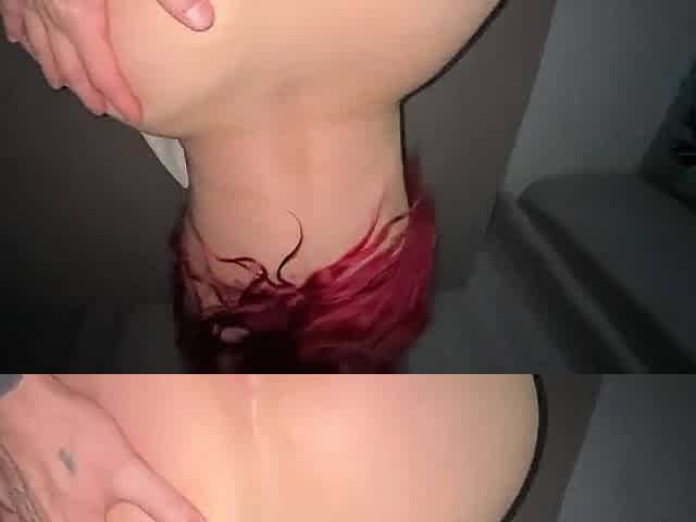 Large booty pushes out milk