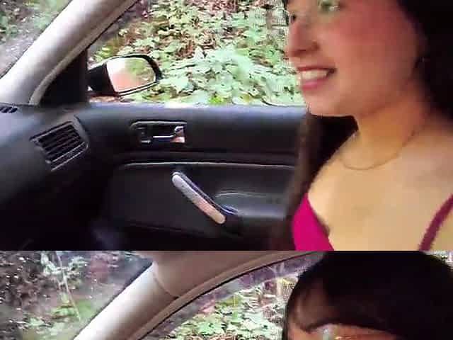 It was supposed to be just a ride, but this babe got indeed turned on when this babe got in the car.