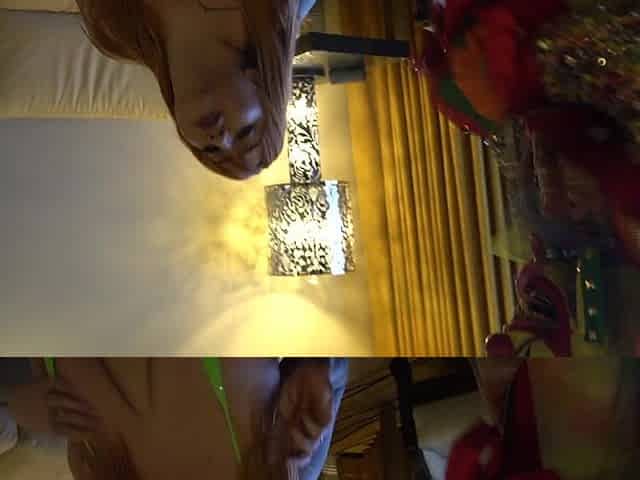 White BBW and perverted clown